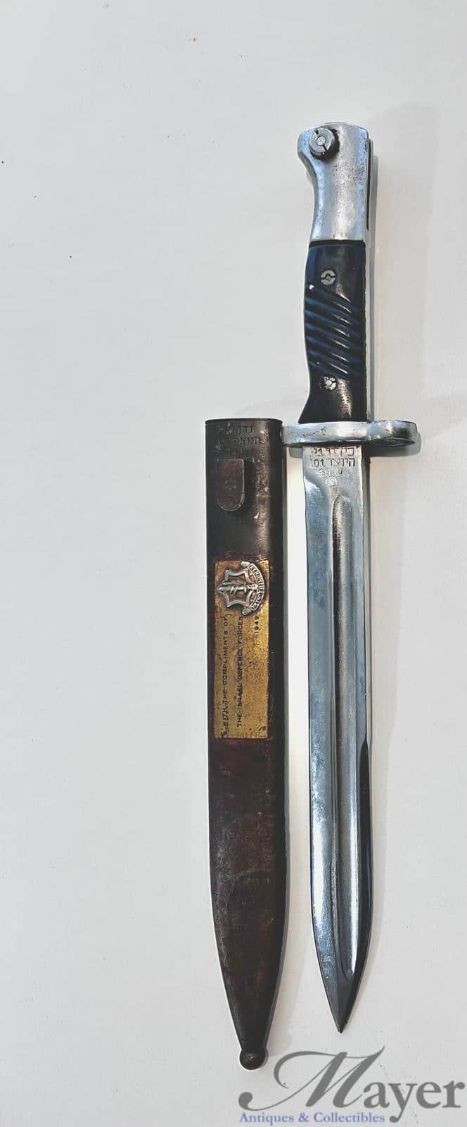 WhatsApp Image 2026-06-16 at 09.12.50 (7) Rare Israeli K98 Mauser M49 Presentation Bayonet