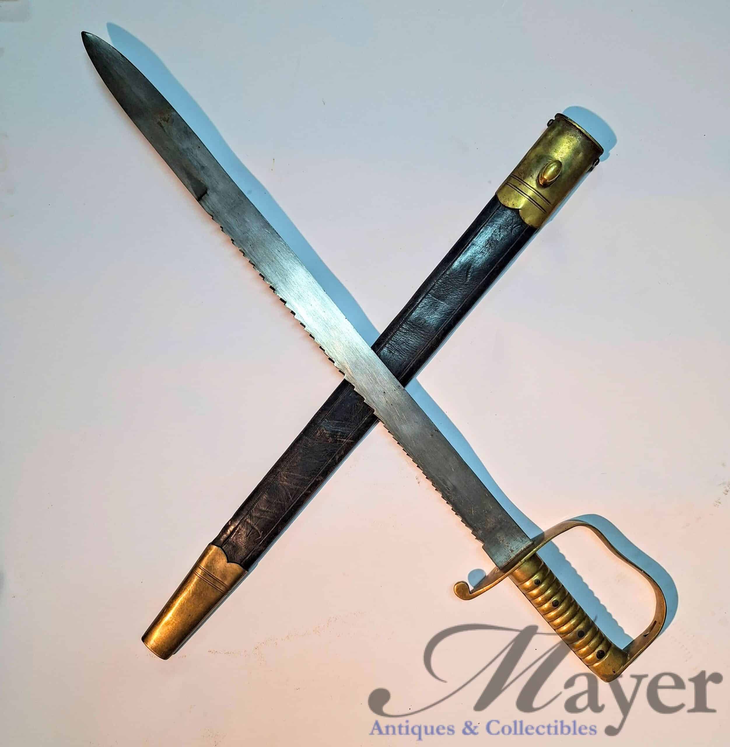 British 1856 Pattern Pioneer Sapper Sawback Short Sword British 1856 Pattern Pioneer Sapper Sawback Short Sword