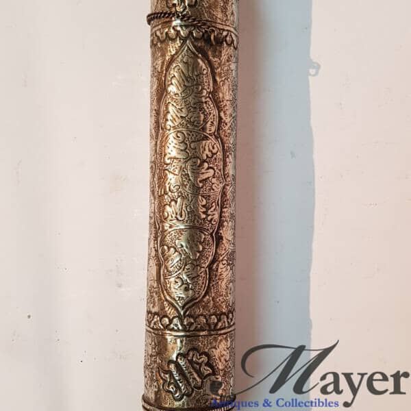 Scroll Case Made Of Alpaca Silver