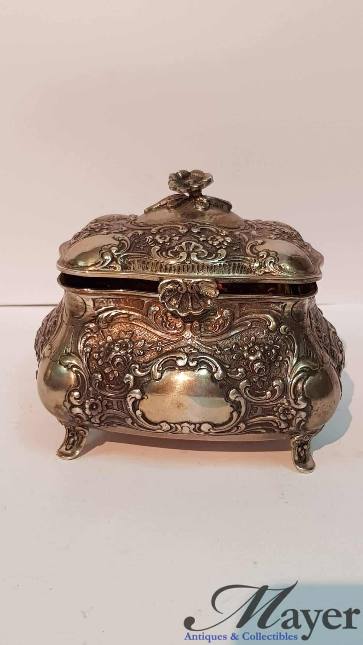 German Silver Dresser Box