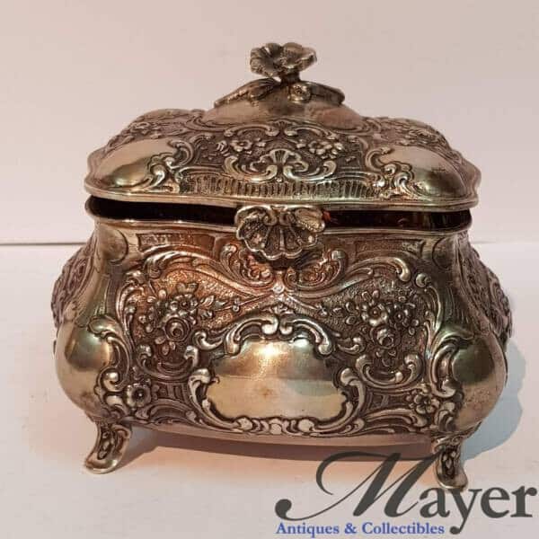 German Silver Dresser Box