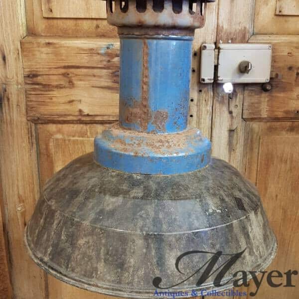 Large Blue Industrial Light