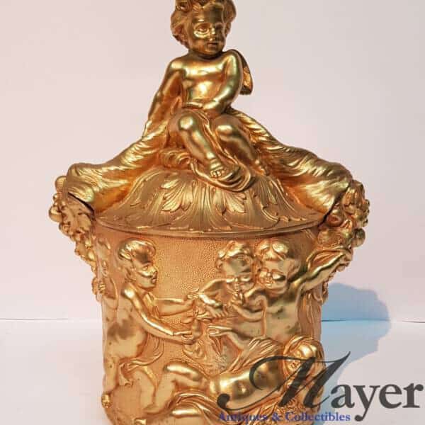 Rococo Style Gold Gilded Bronze Jar