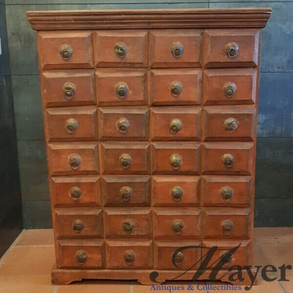 Indian Wooden Pigeon Dresser