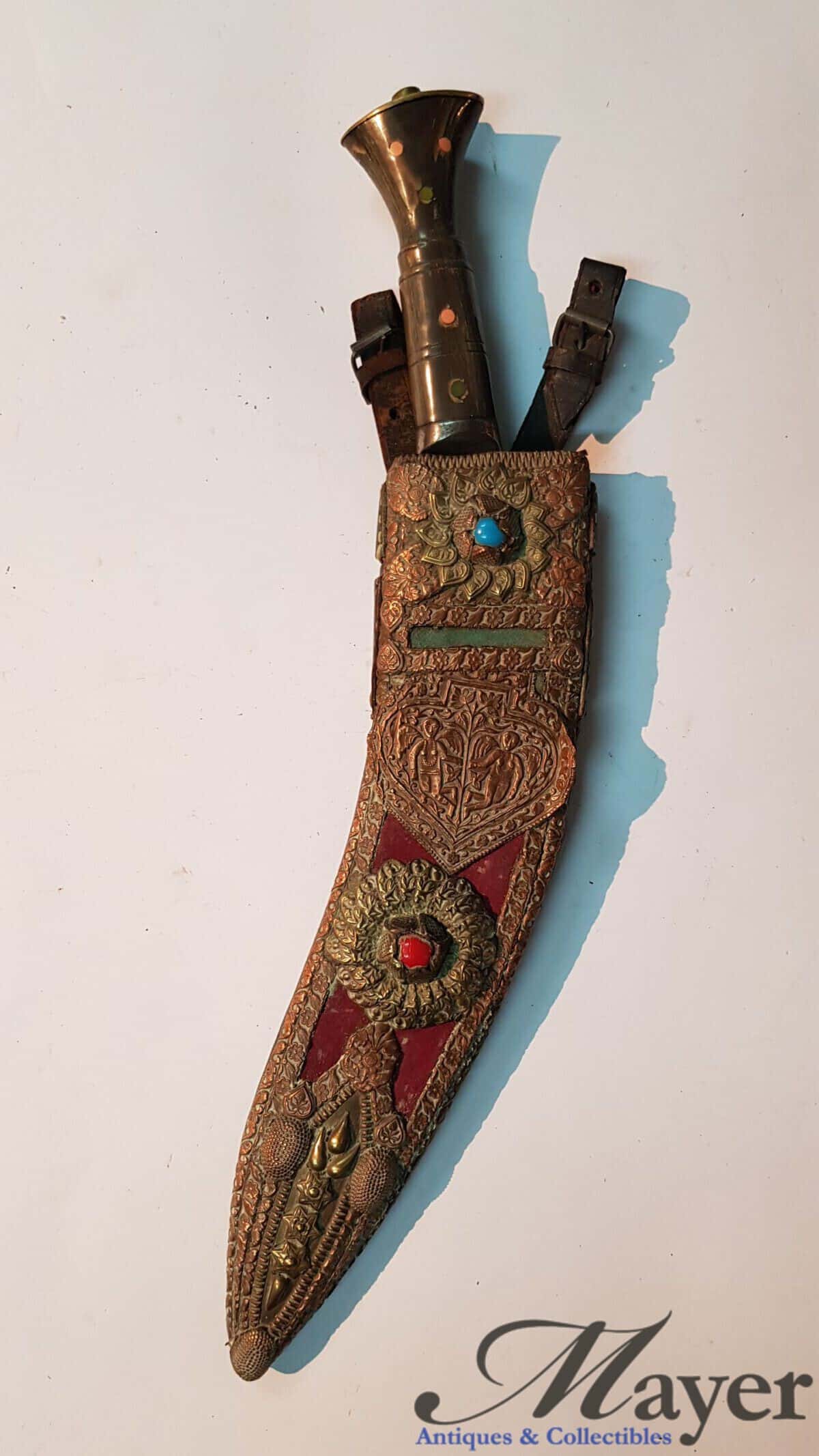 Nepalese Gurkha Kukri Highly Decorated Knife