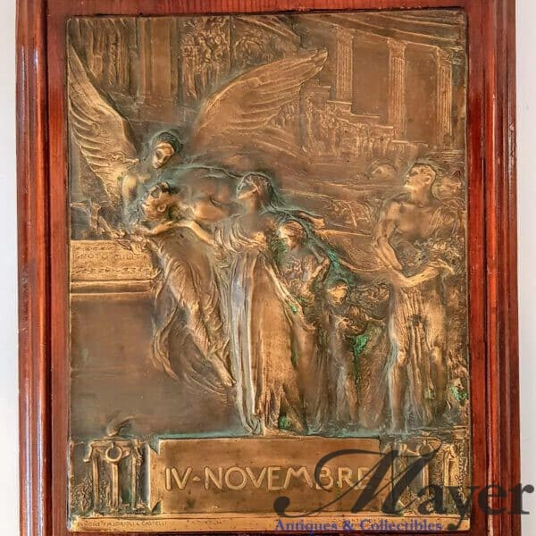 November 4th WW1 Memorial Plaque By Egidio Boninsegna