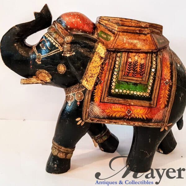 Indian elephant wooden sculpture