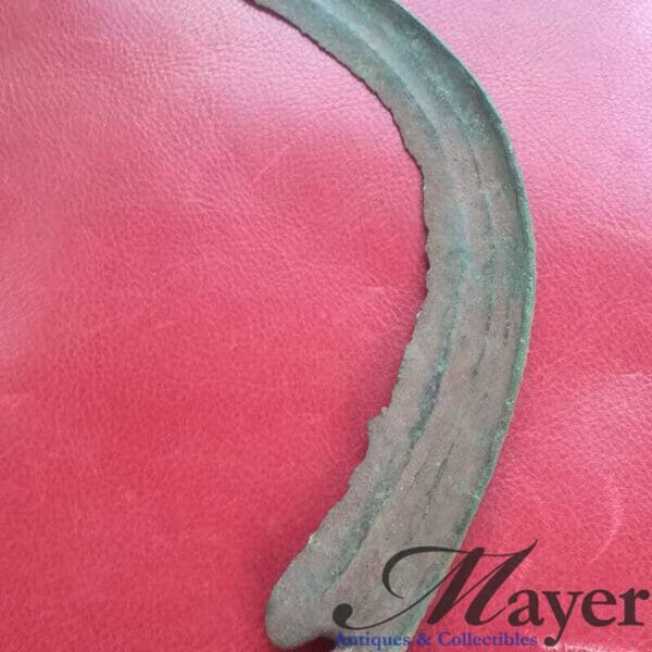 Ancient Celtic Druid Ritual Bronze Sickle of the Hallstatt Culture