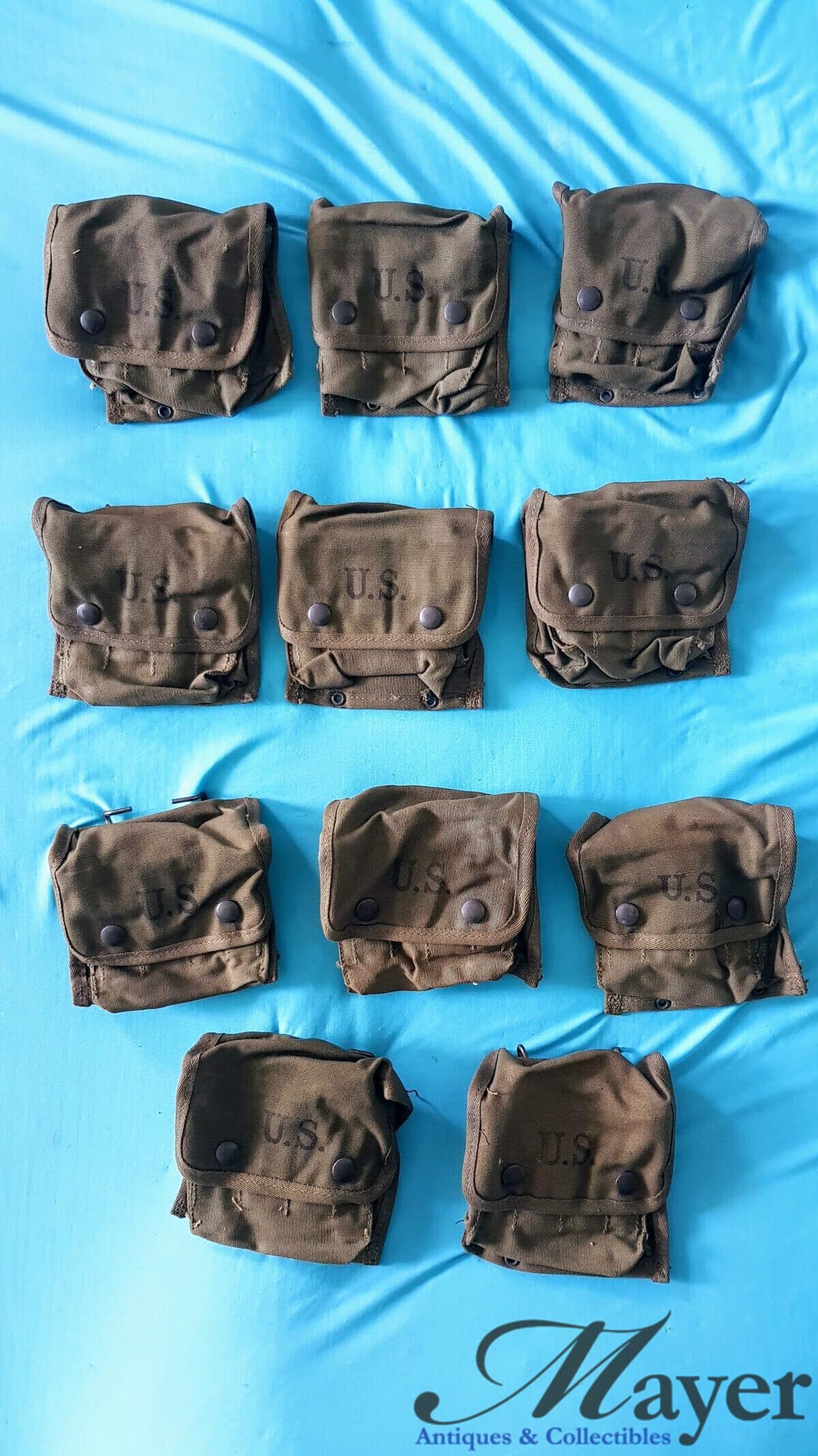 US Army WW2 M2 First Aid Kit Pouch Mayer Antiques & Collectibles