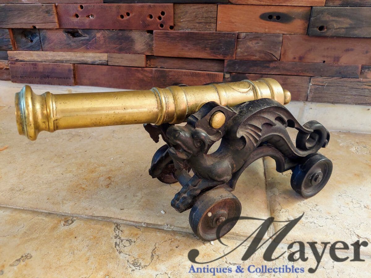 British Brass and Cast Iron Dragon Cannon