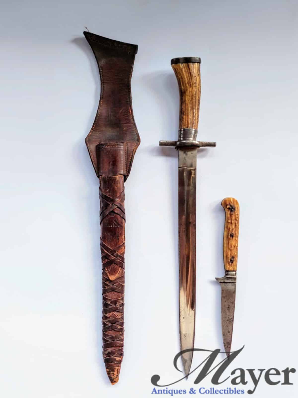 Antique Polish Hunting Knives Set