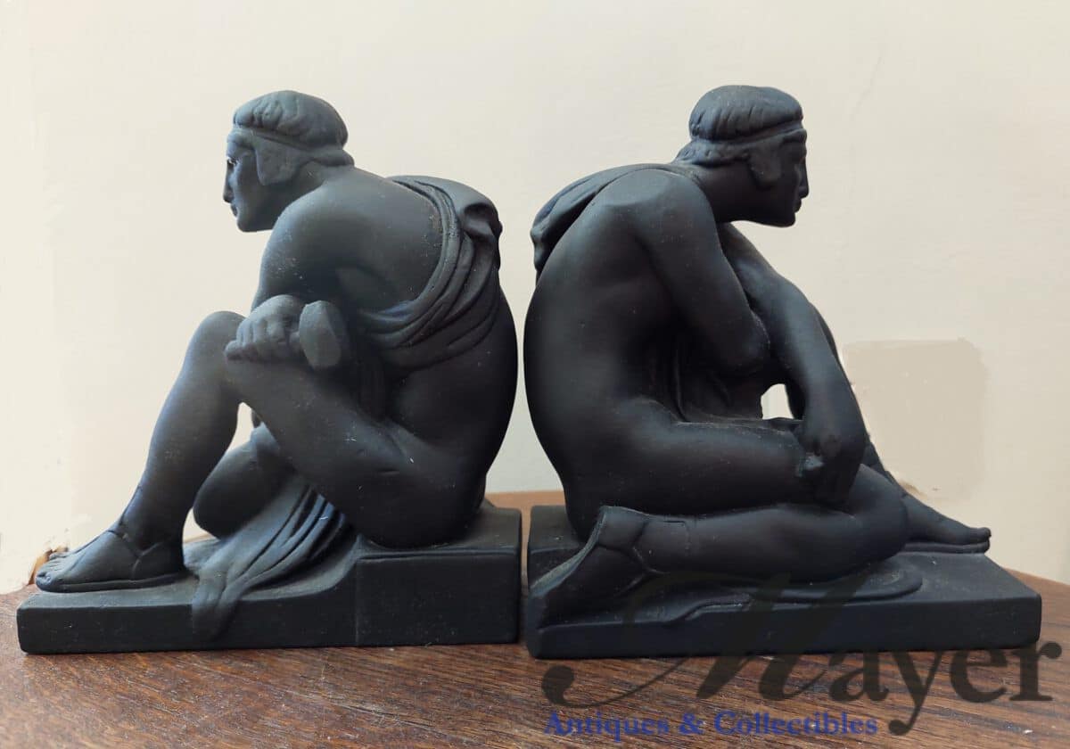 Pompeian Bronze Bookends “The Sculptor”