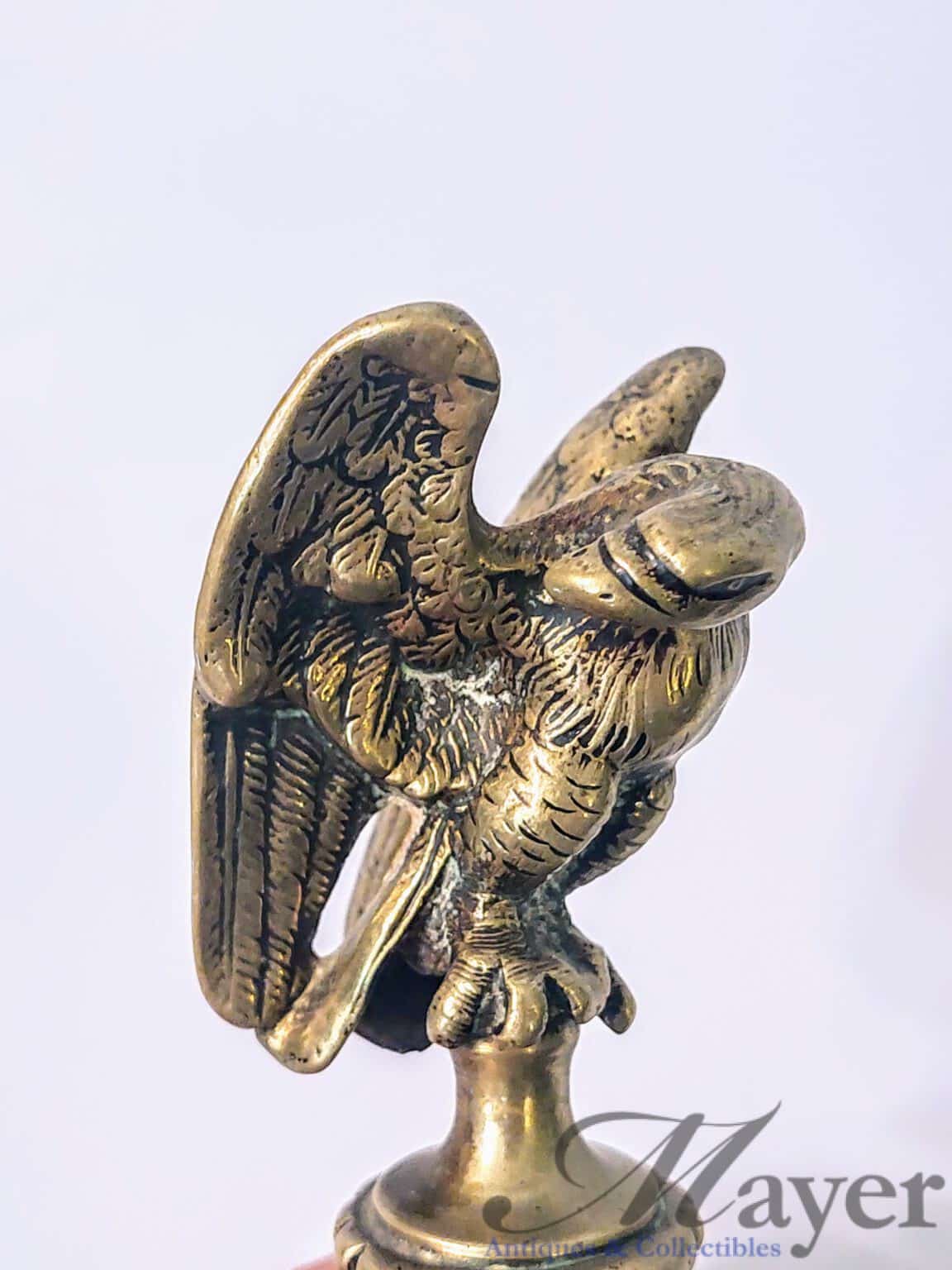 Small Bronze Eagle Statue