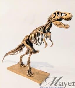Jurassic World T-Rex Skeleton Bronze Sculpture By Tongshifu