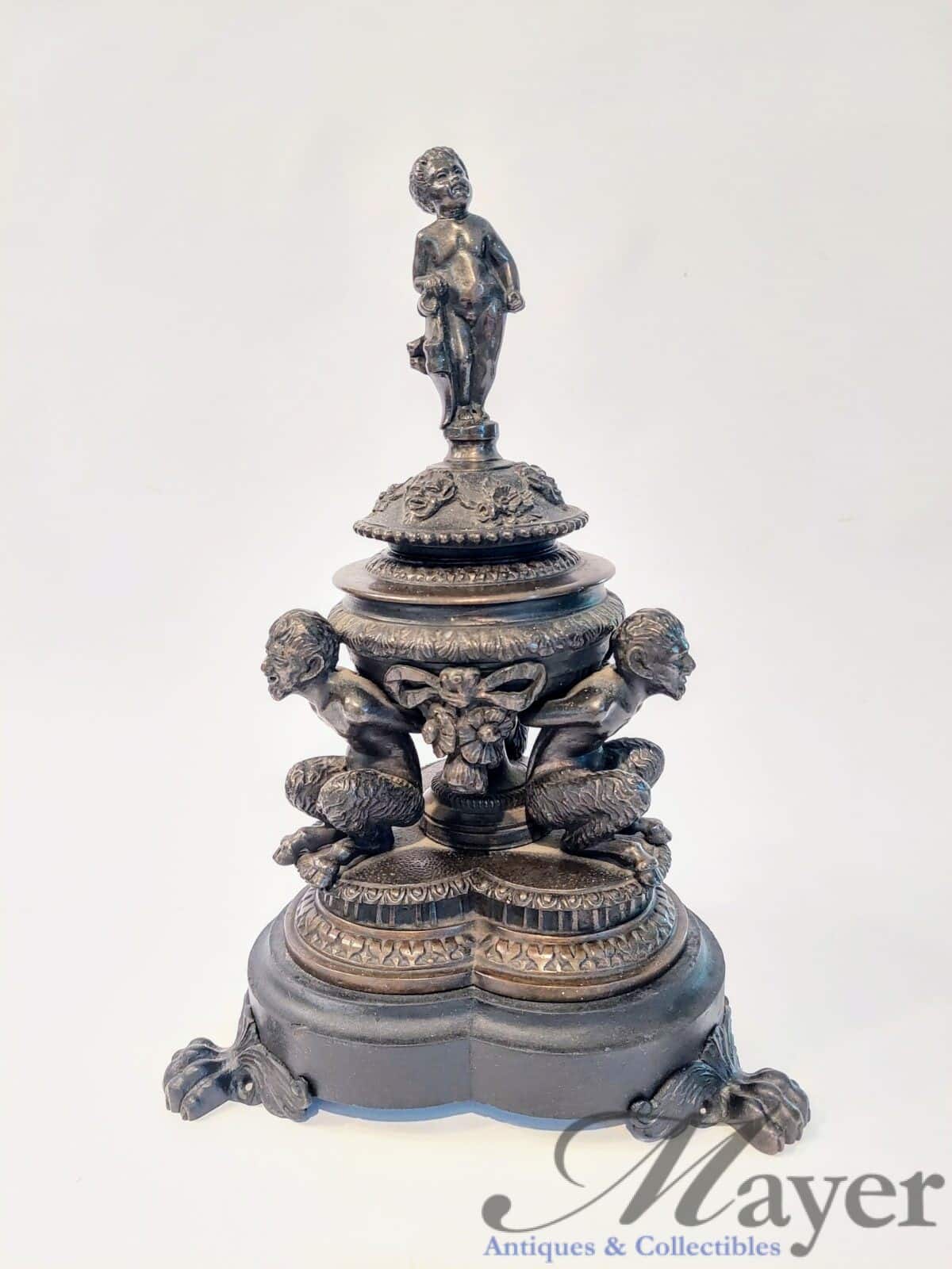 antique-blackened-bronze-centerpiece