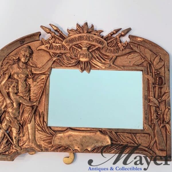 French Bronze WW1 Era Picture Frame