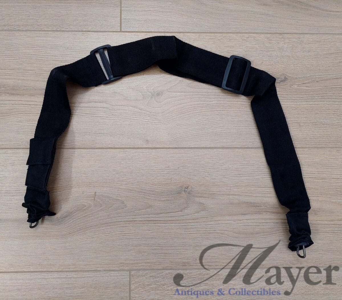 Israeli Military Surplus Rifle Slings, black seatbelt style – new-old stock in original wrappings.