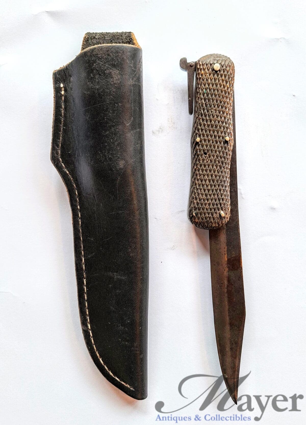 Antique Folding Knife By W. Gay & Son folding from a short blade to a long blade.