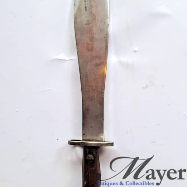 An Australian 1943 Pattern Bolo Machete Bayonet.