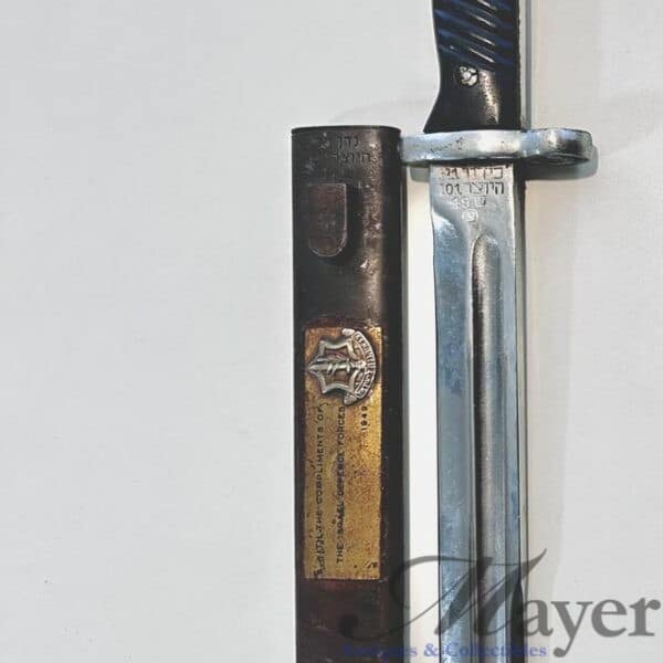 Rare Israeli K98 Mauser M49 Presentation Bayonet